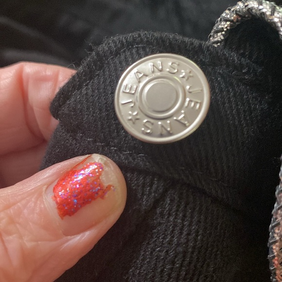 Jean jacket with chain fringe Size 2x - Picture 9 of 11